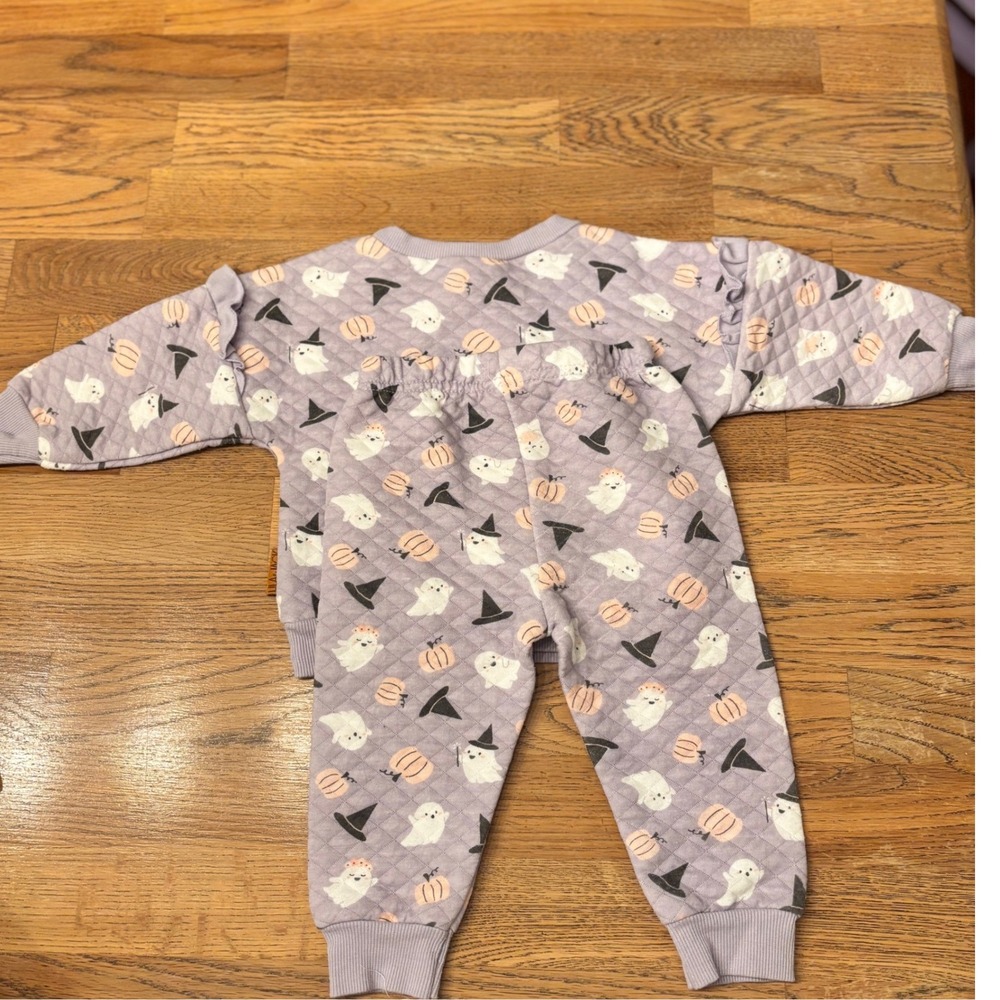 Lila‎ and Jack Kids Halloween Ghost Pumpkin Witch Hat Pajama Set 12 18 Months